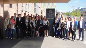  Die Studierenden der Rechtswissenschaft besuchen die Institutionen der Europäischen Union. (Foto: privat)