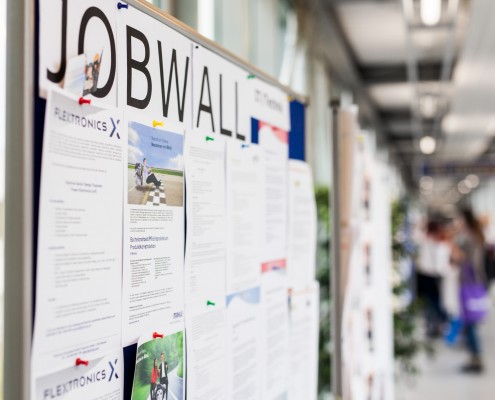 Jobwall bei der Veranstaltung connect