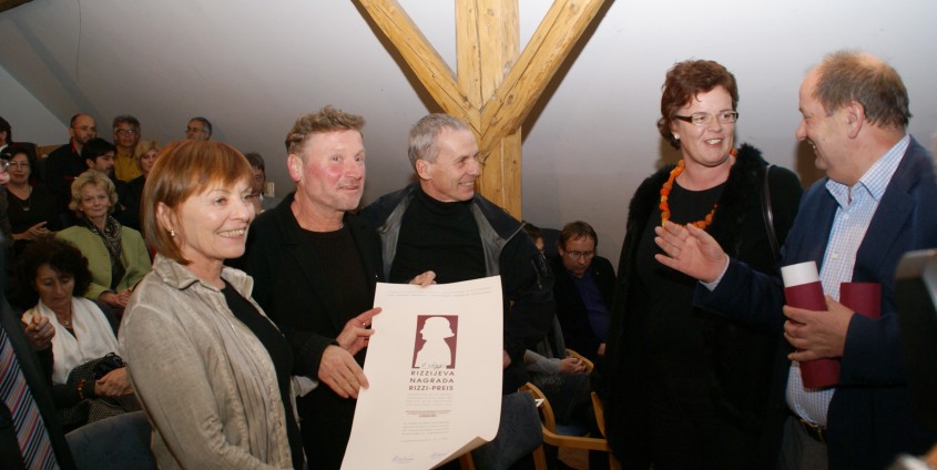 Rizzi-Preisverleihung 2009: v.l.n.r: Helga Rabenstein-Moser, Emil Krištof, Gerhard Pilgram, Doris Moser und Marijan Sturm | Foto: Polanšek