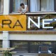 KaraNet Transparent an der Uni-Fassade | Foto: Unplug