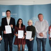 Günther-Stotz-Preis: PreisträgerInnen für die besten MK-Abschlussarbeiten 2017 | Foto: aau/Philipp Schwarz