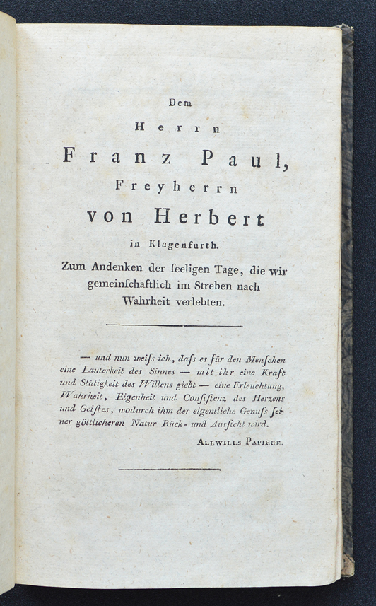 Exponat 8_16 Reinhold Fundament 1791 Widmung Herbert | Foto: Bem