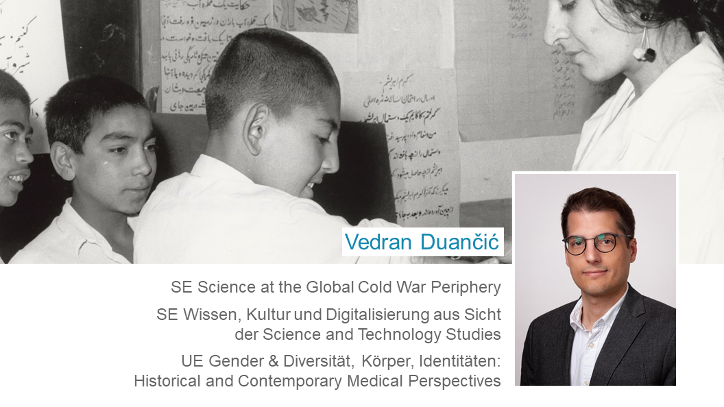 Vedran Duančić: Lehrveranstaltungen im kommenden Semester