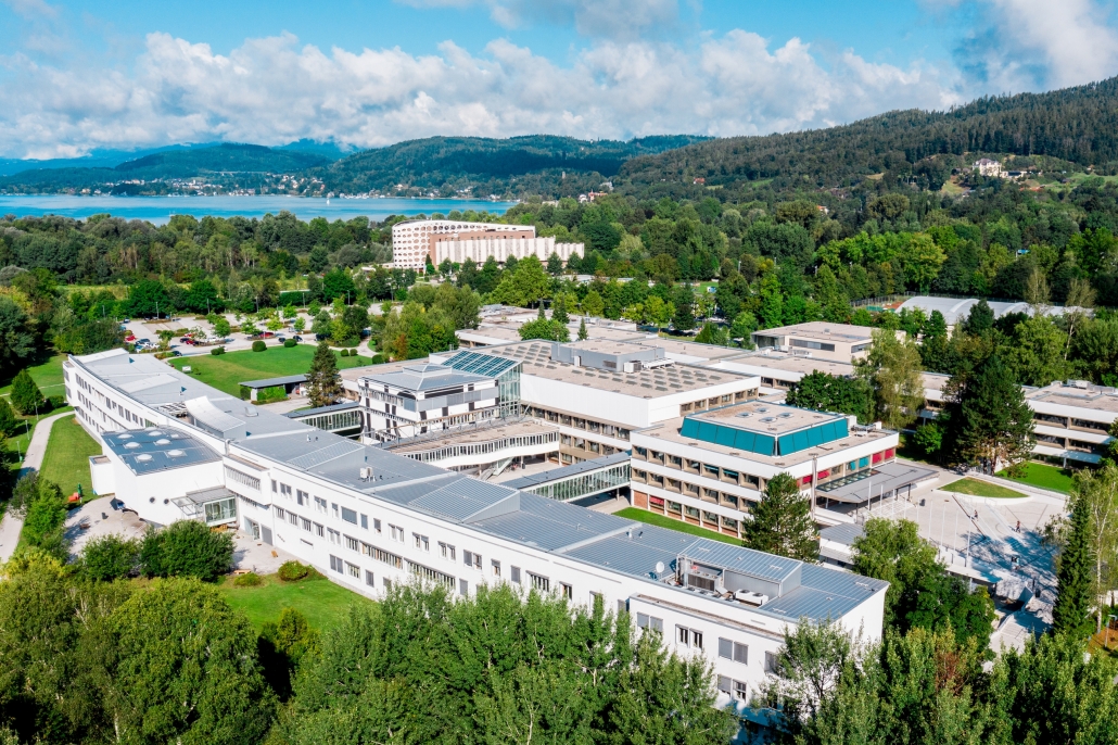 Luftbildaufnahme der Universität Klagenfurt 2019
