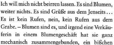 Bildnachweis: Bildnachweis: Blumen. In: Arthur Schnitzler: Fräulein Else und andere Erzählungen: S. Fischer 1991, S. 18.