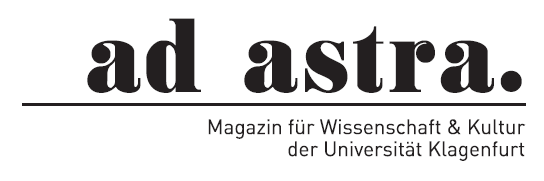 Logo ad astra - Magazin für Wissenschaft und Kultur der Universität Klagenfurt