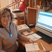 Cristina Gavagnin im Home-Office