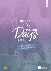 Folder_Welcome Days_WiSe 2020_EN Seite 1