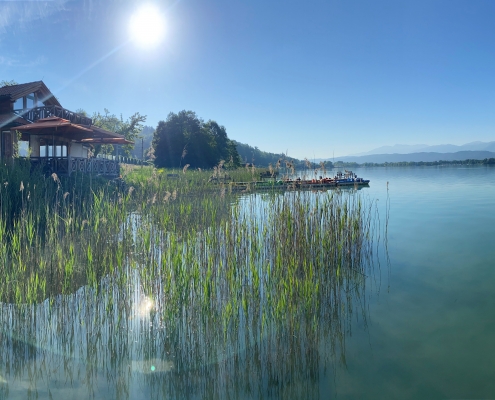 Wörthersee mit Blick auf das Schamandra