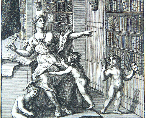 Biblioteque des Théatres (1775), Frontispiz_Galerie
