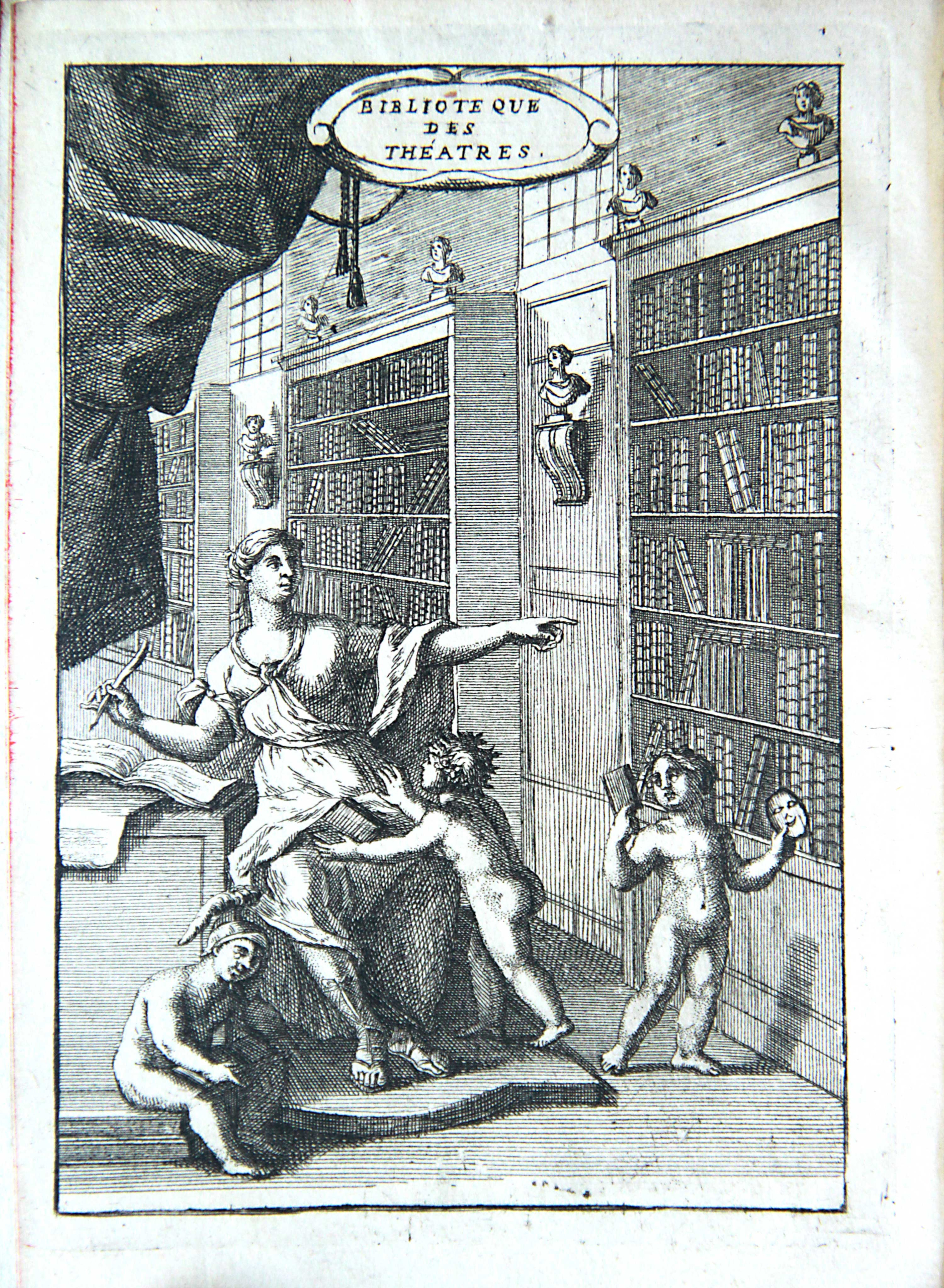 Biblioteque des Théatres (1775), Frontispiz