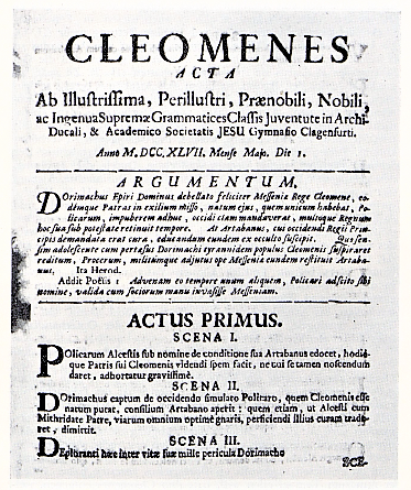 Cleomenes Perioche 1747