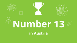 Grafik Rankings Number 13 in Austria