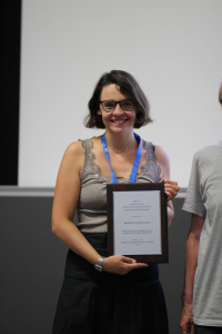 Michaela Szölgyenyi bei Preisverleihung Josef F. Traub Young Researcher Award