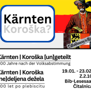 Ausschnitt Ausstellung Kärnten|Koroska (un)geteilt