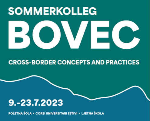 Sommerkolleg Bovec 2023 Grafik mit Hauptinformationen