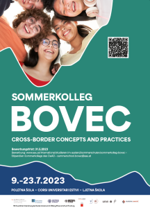Sommerkolleg Bovec 2023 Werbeplakat