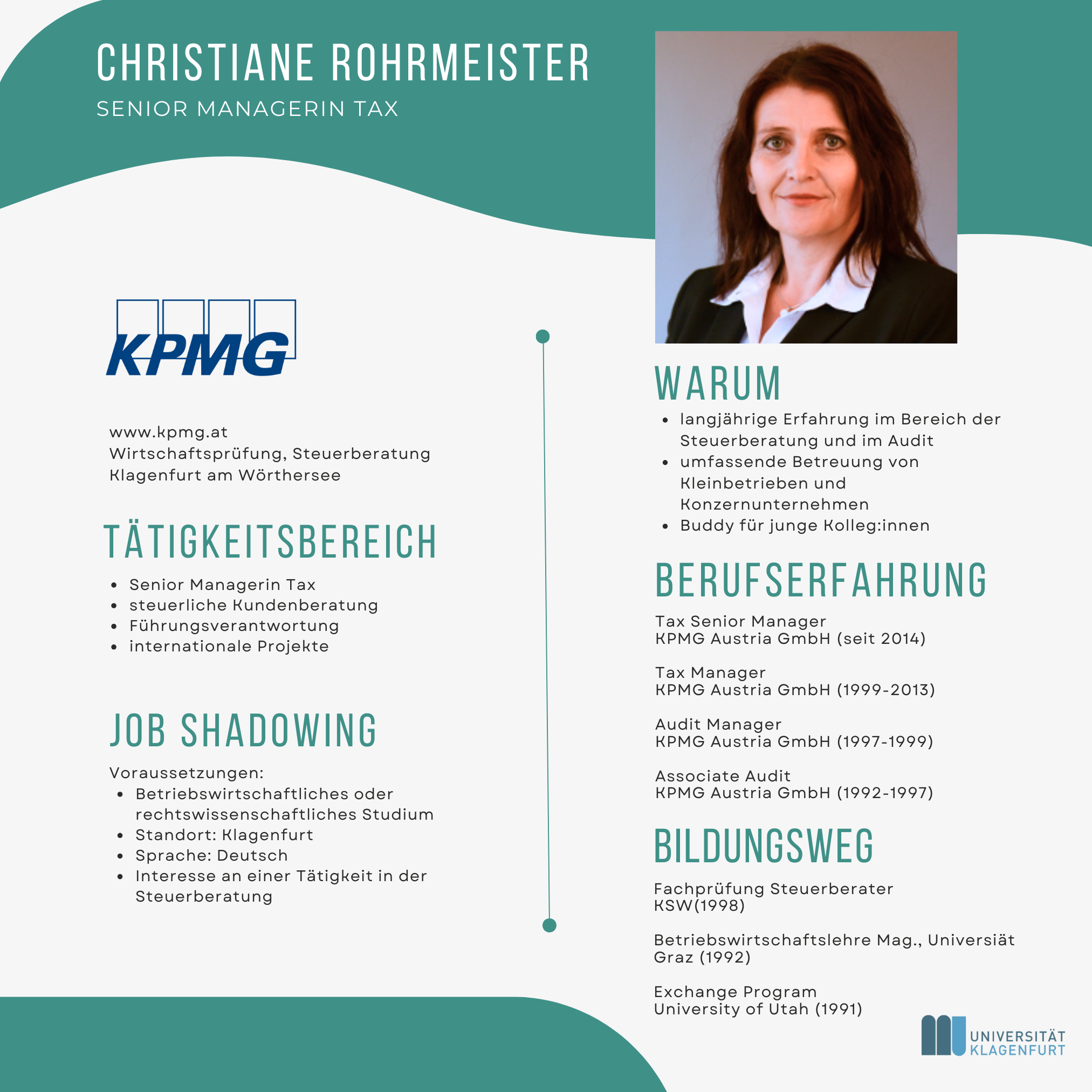 Steckbrief Job Shadowing | Christiane Rohrmeister