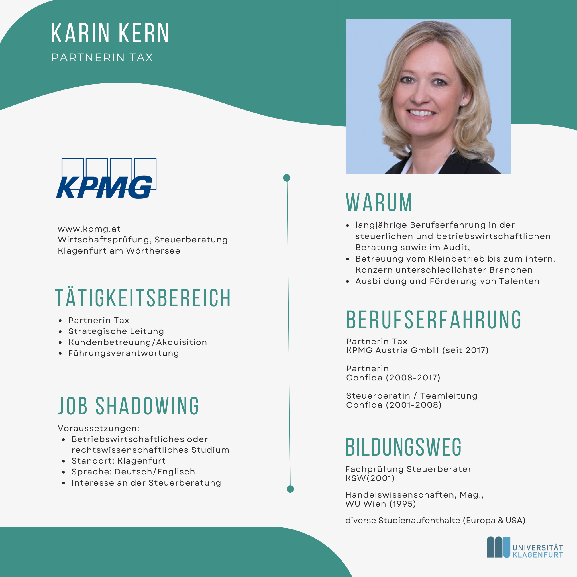 Steckbrief Job Shadowing | Karin Kern