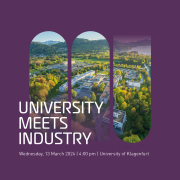 Einladung: University meets Industry am 13. März 2024