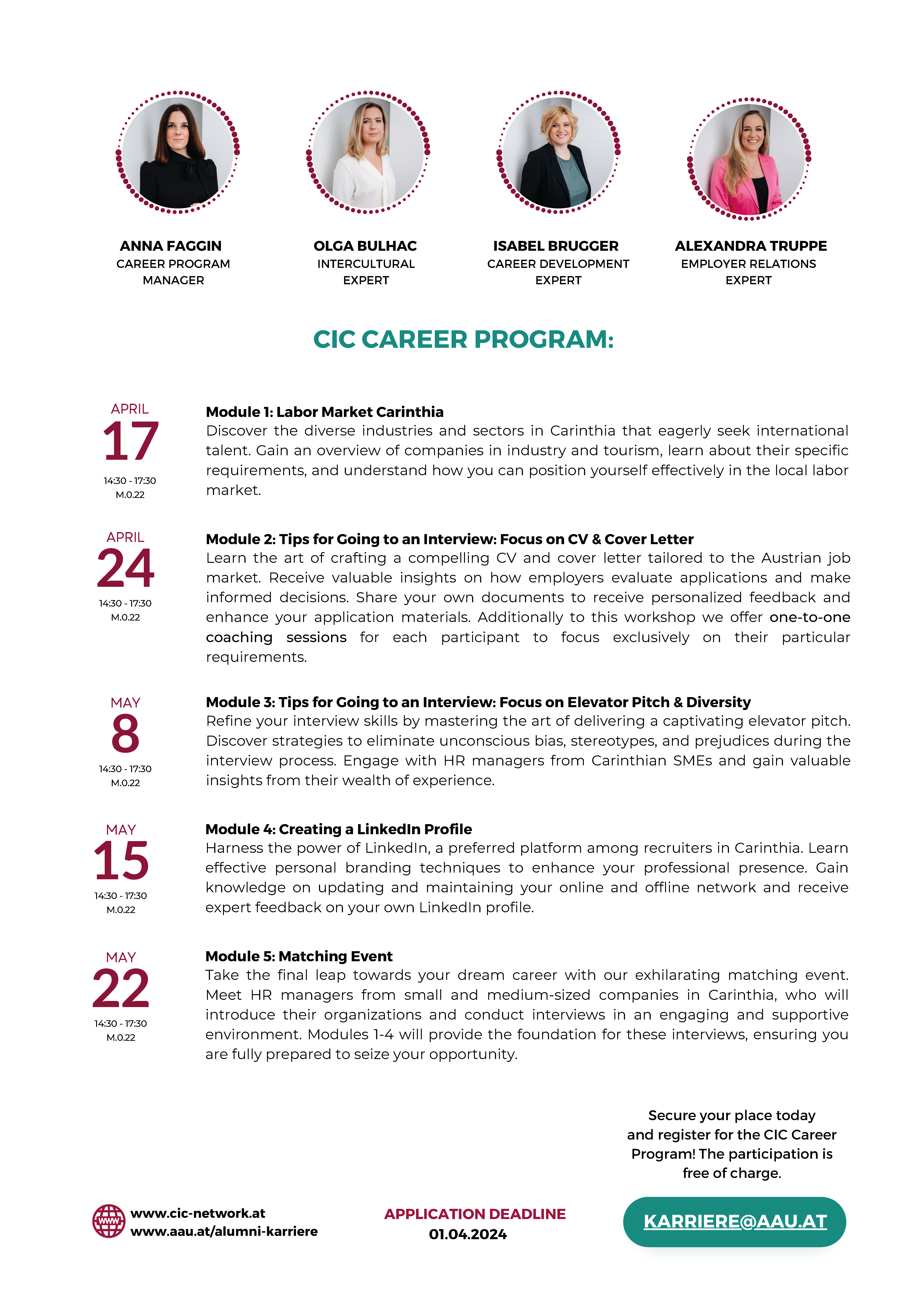 Career Programme for international students | Seite 2 | Foto: aau/Daniel Waschnig