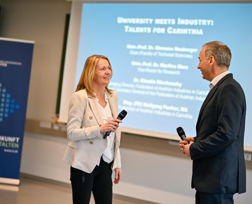 University meets industry, Claudia Mischensky und Clemens Heuberger