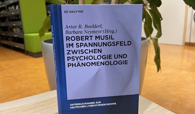 Buchcover von Artur Boelderl, Barbara Neymeyr (Hrsg.): Robert Musil im Spannungsfeld zwischen Psychologie und Phänomenologie | ©aau/ouschan