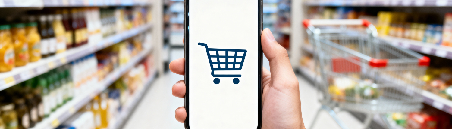 Supermarkt Online-Kauf | Foto: Netsai/Adobestock