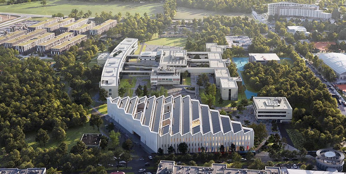 22nd Century Center (22CC): Luftbild