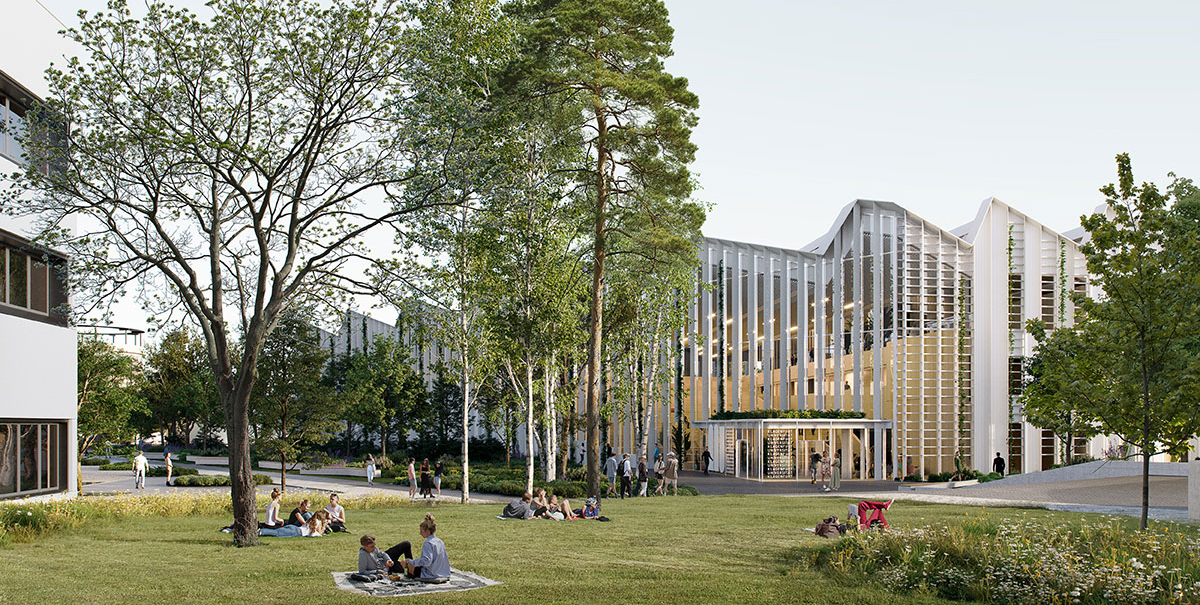 22nd Century Center (22CC): Ansicht des Eingangs