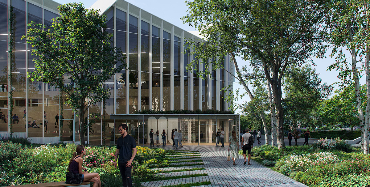 22nd Century Center (22CC): Ansicht des Eingangs