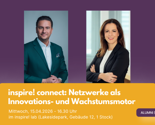 Zwei Menschen und Veranstaltungtitel