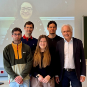 Francesco Zuccato, Benedetta Strizzolo (auf der Leinwand), Konstantin Schekotihin, Veronika Semmelrock, Patrick Rodler und Gerhard Friedrich (v.l.n.r.) | Foto: KK