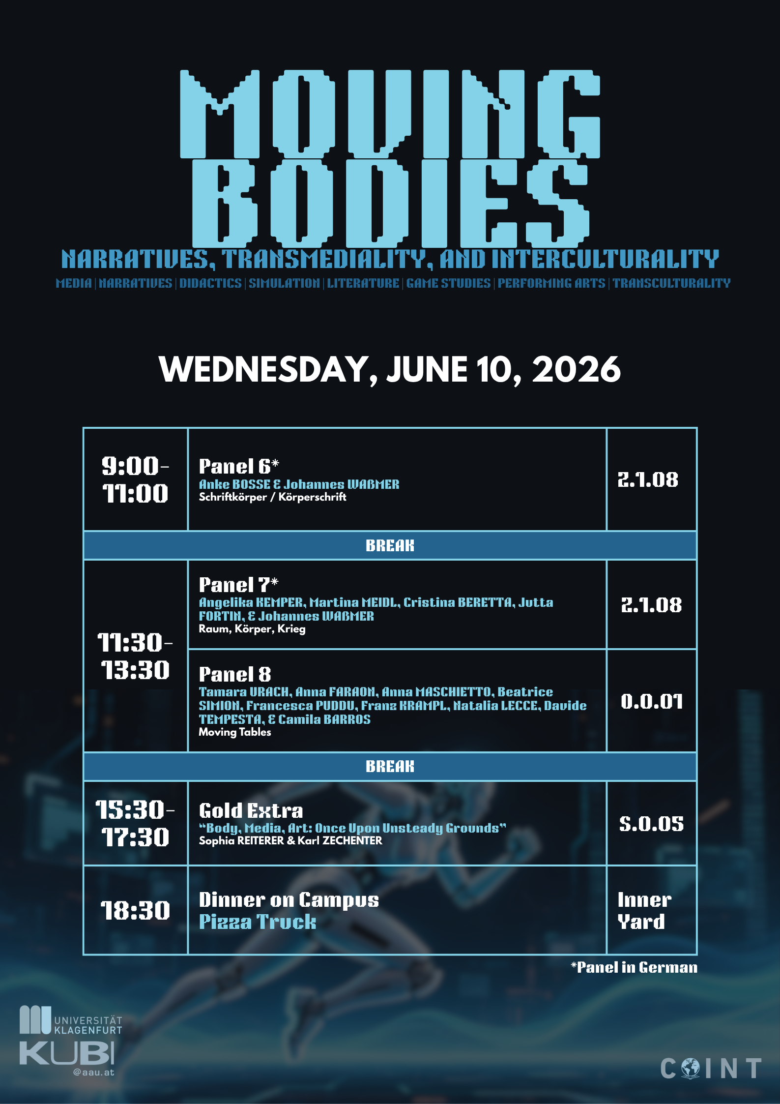 Programme Summer School Moving Bodies Day 3