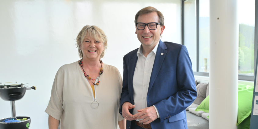 Leitungsteam aspire! Center for Entrepreneurship, Innovation & Social Competence, Ruth Lerchster und Erich Schwarz