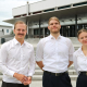 Neuer ÖH-Vorsitz der ÖH Klagenfurt, von links: Ferdinand Raunegger, Sebastian Brunthaler und Eva Marktl